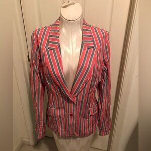 Tocca jacket small striped red/black striped